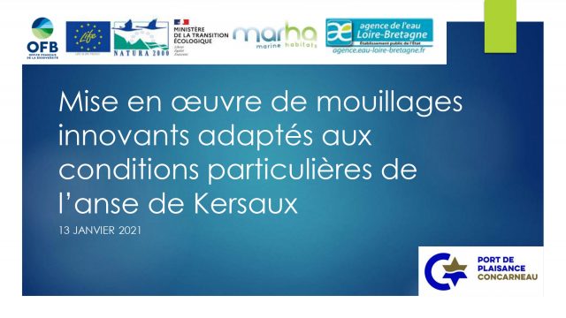 PRESENTATION MOUILLAGES INNOVANTS ANSE DE KERSAUX