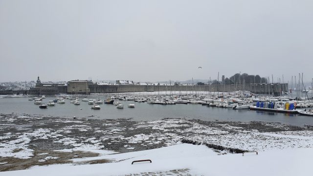 Le Port de Plaisance sous la neige ...