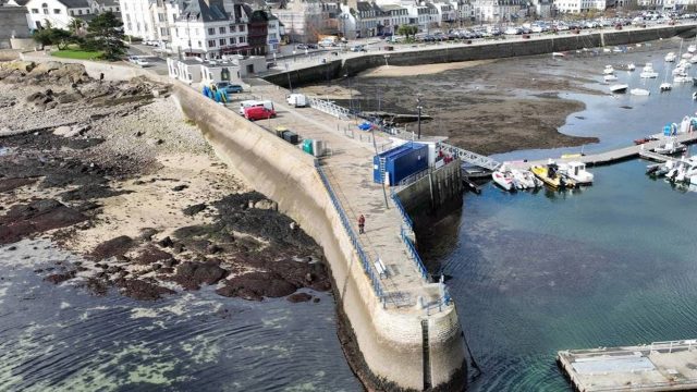 Travaux au port de Concarneau 