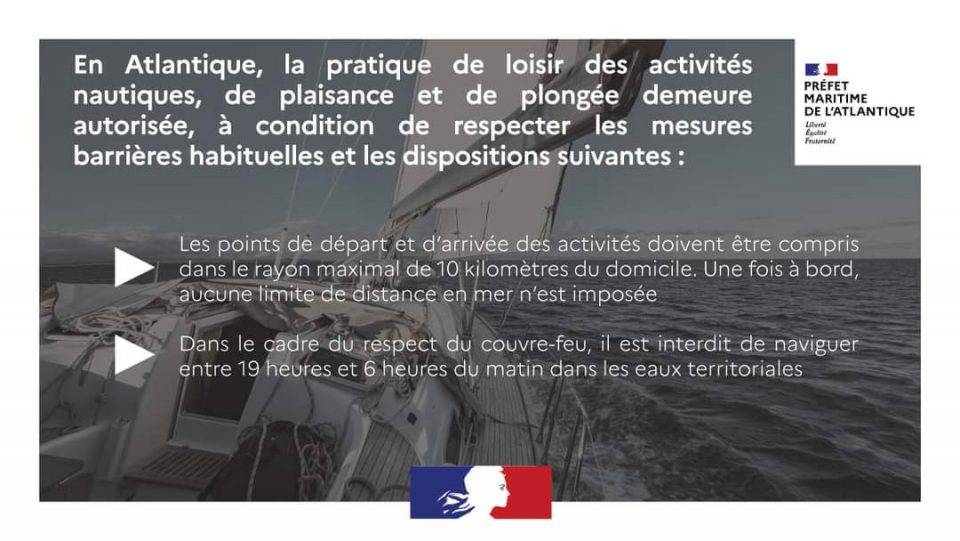 Informations concernant la règlementation temporaire des activités maritimes (03/04/2021)