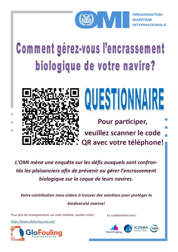 Enquête de L'OMI auprès des plaisanciers